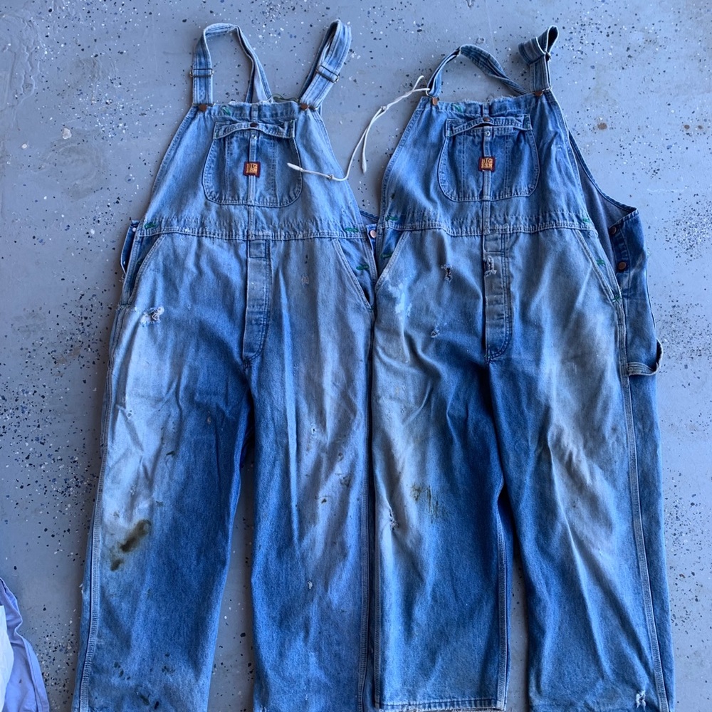Big Bean Vintage Overalls thrashed